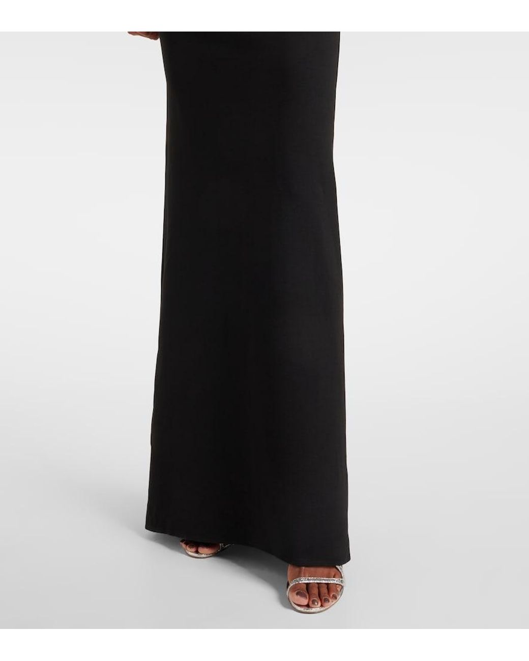 David Koma Black Crystal-Embellished Gown