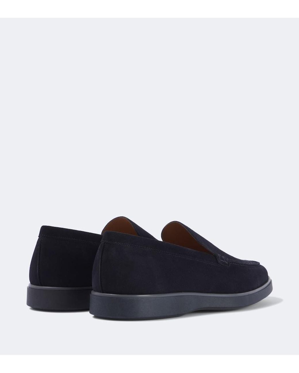 Magnanni Shoes Blue Coroa Suede Loafers for men