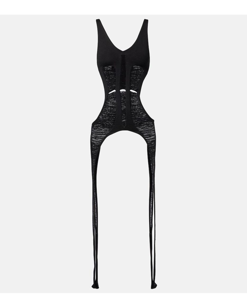 Rick Owens Black Knitted Wool Top