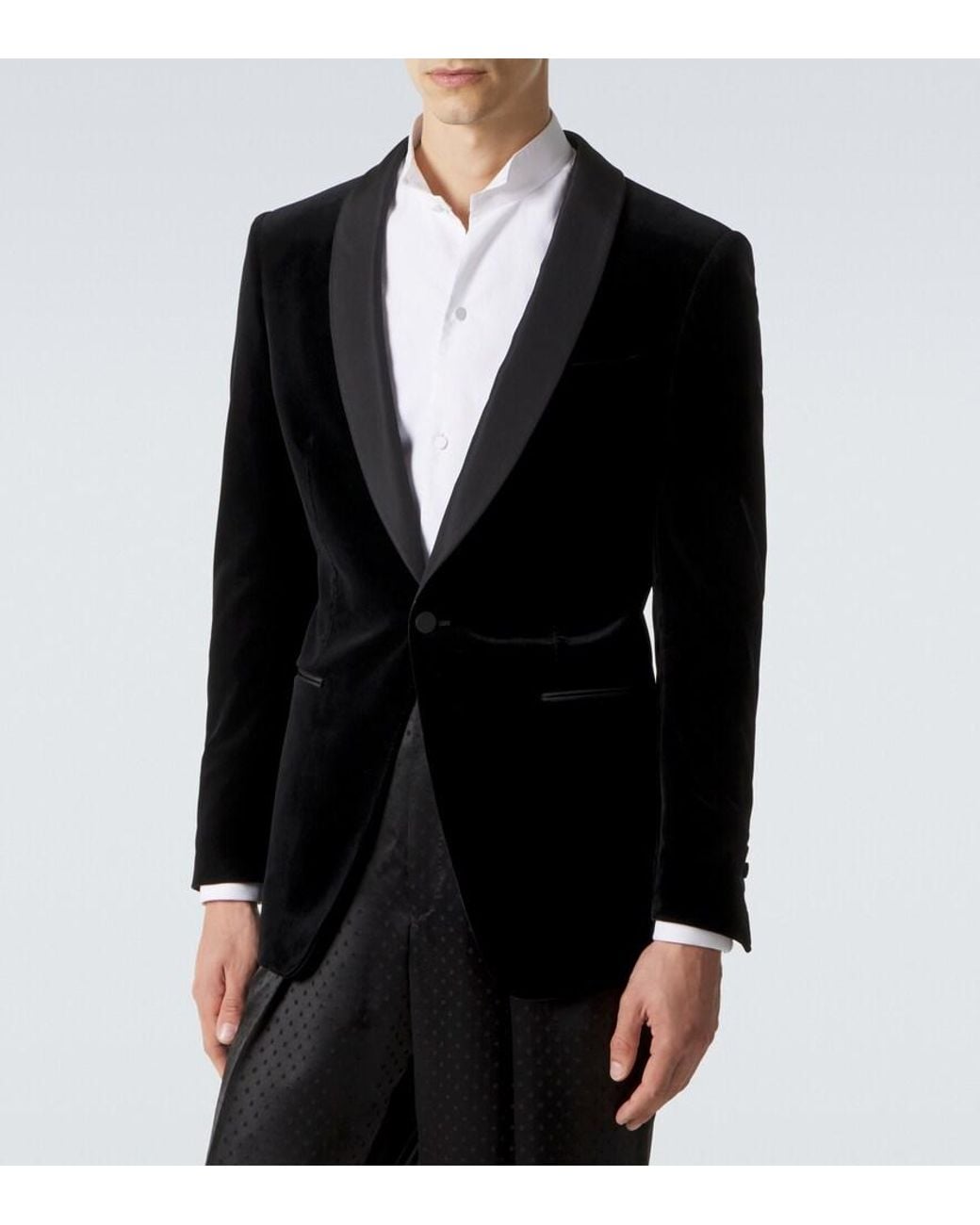 Tom Ford Black Velvet Suit Jacket for men