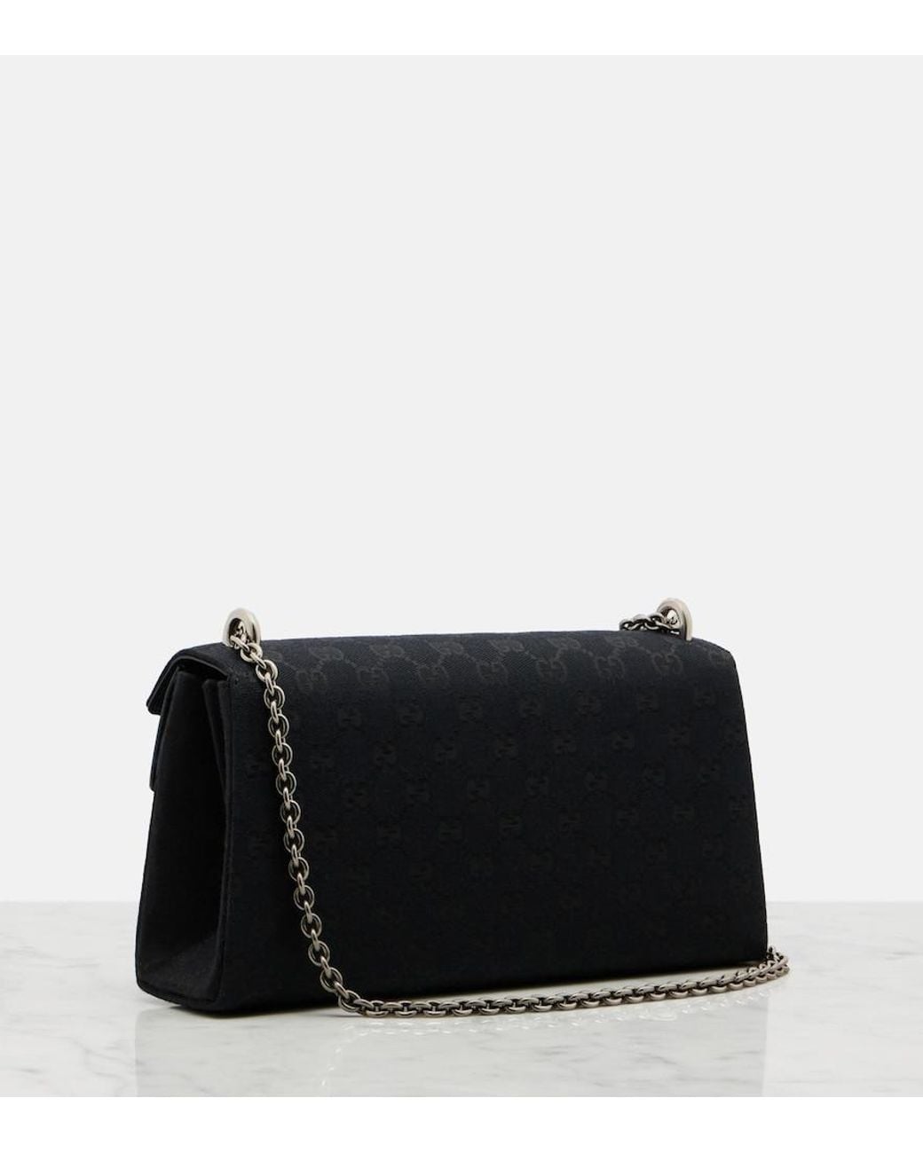 Gucci Black Dionysus Small Gg Canvas Shoulder Bag