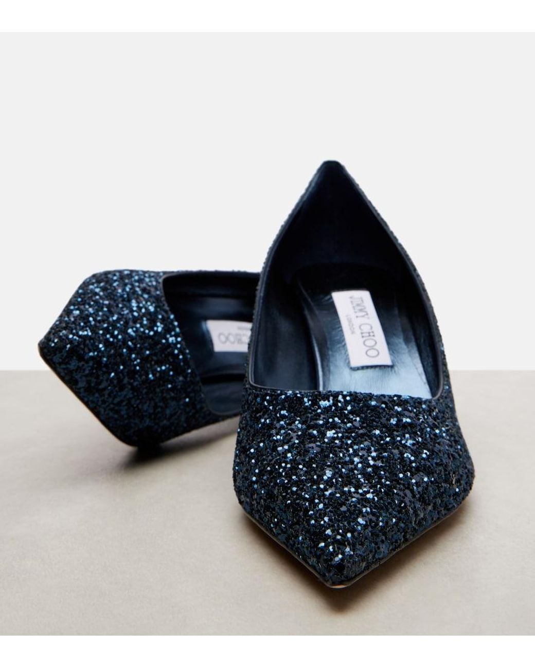 Jimmy Choo Blue Love 65 Embellished Pumps