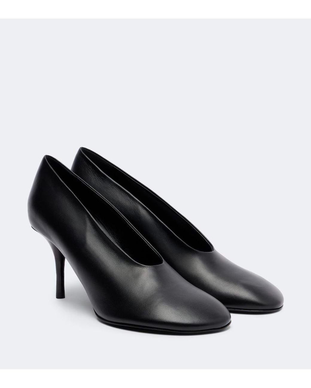 Acne Black Pumps Back Aus Leder