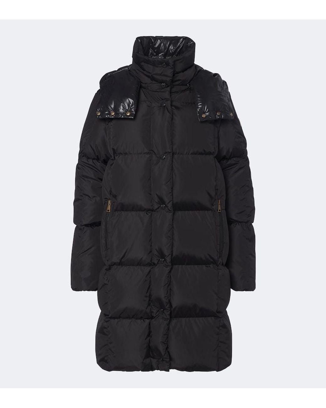 Moncler Black Litte Hooded Down Coat
