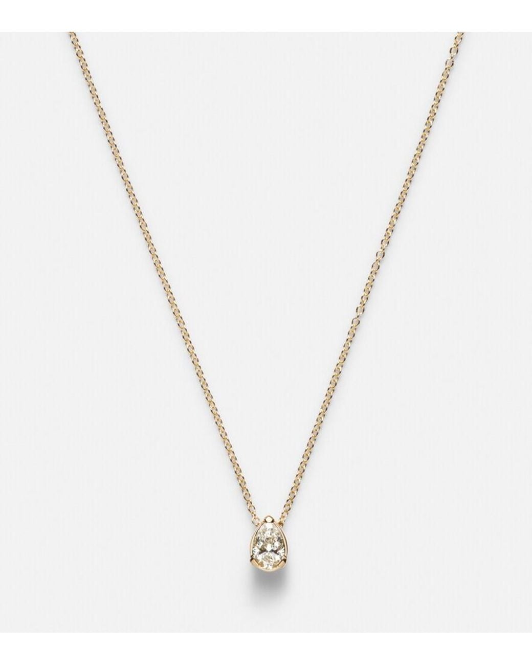 Sophie Bille Brahe White Sky Simple 18Kt Necklace With Diamond