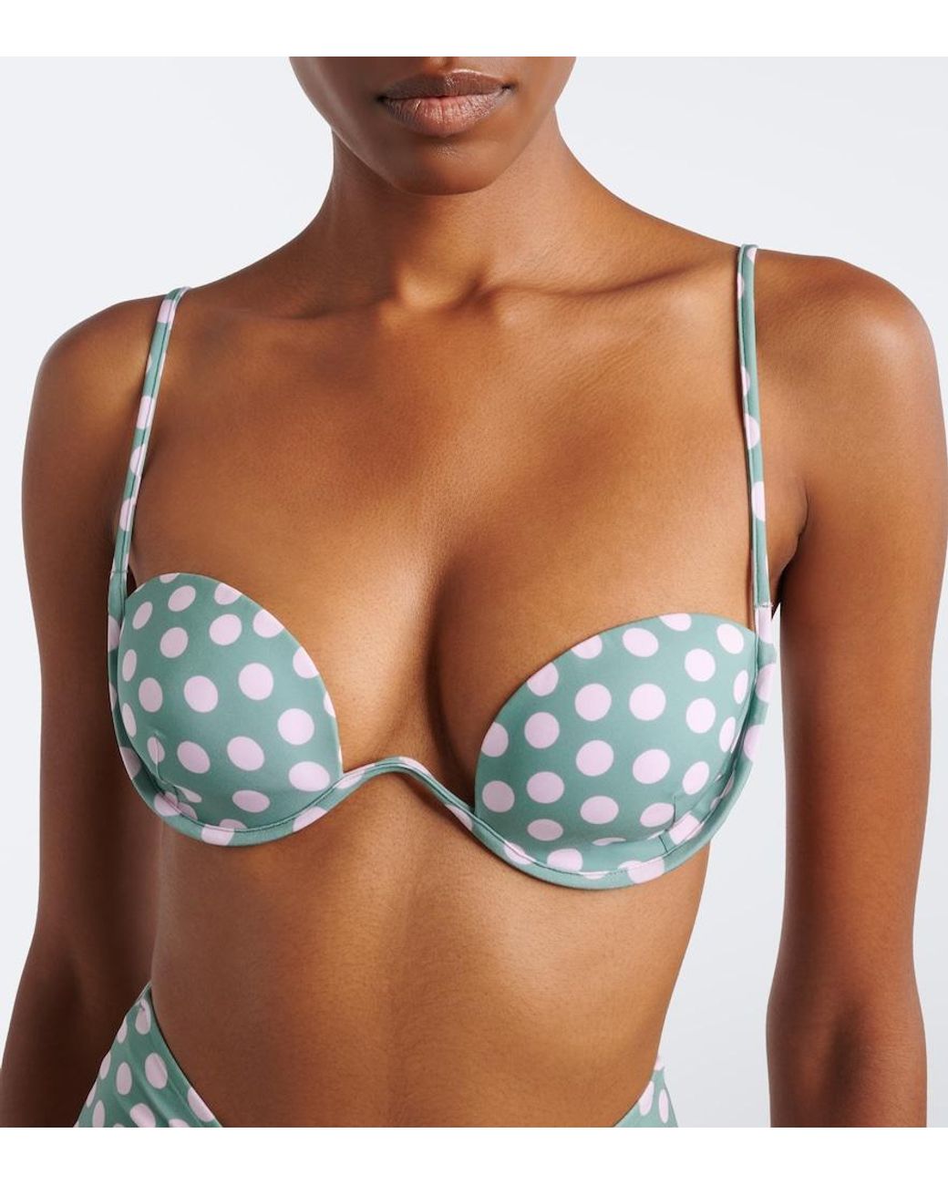 Alaïa Blue Polka-Dot Bikini