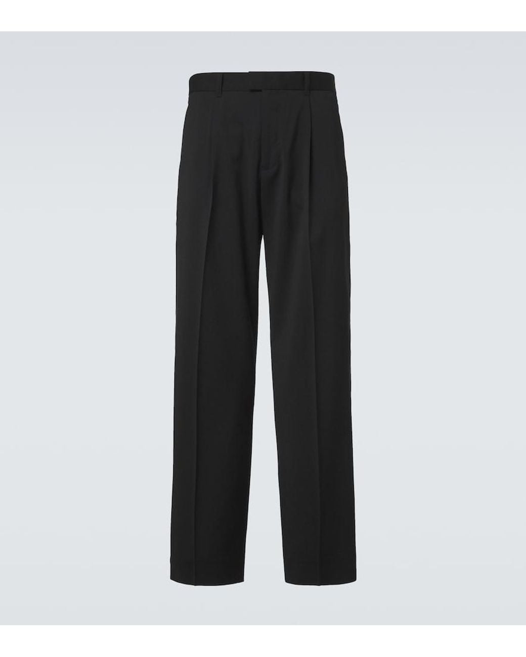 Our Legacy Black Slack Virgin Wool Straight Pants for men