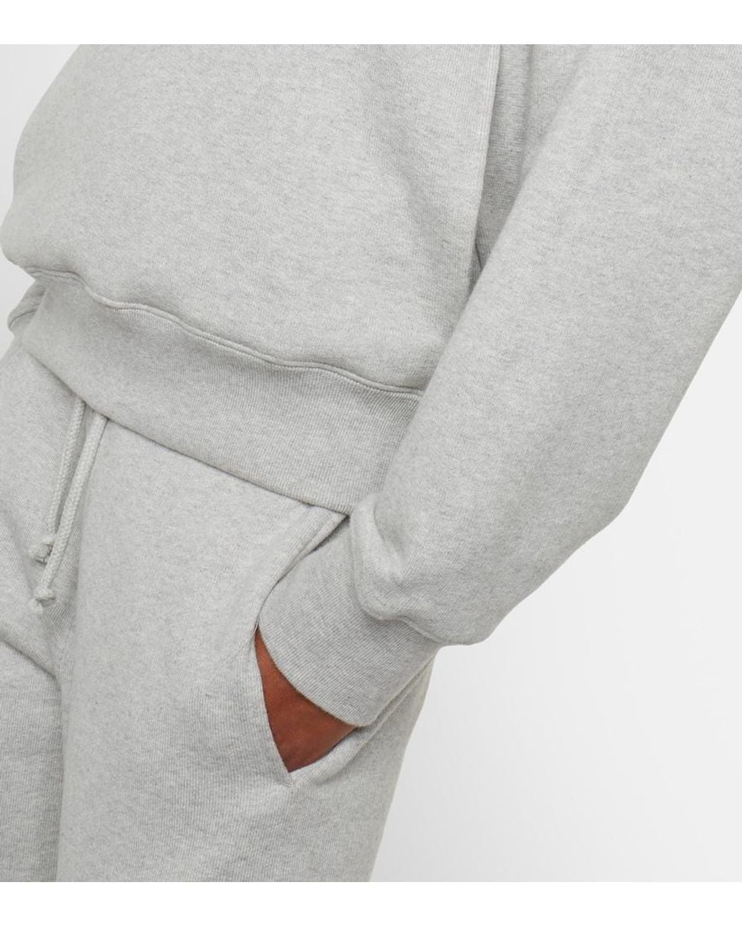 Victoria Beckham Gray Cotton Jersey Hoodie