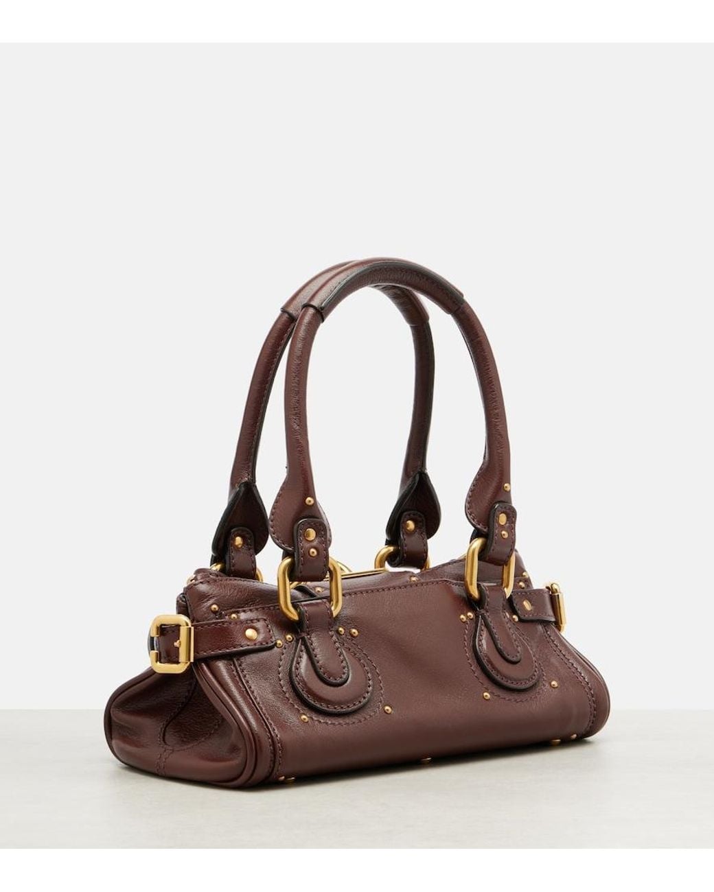 Chloé Brown Paddington Small Leather Shoulder Bag