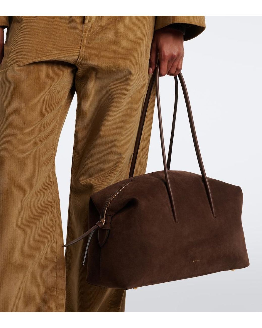 DeMellier London Brown Stockholm Large Suede Tote Bag
