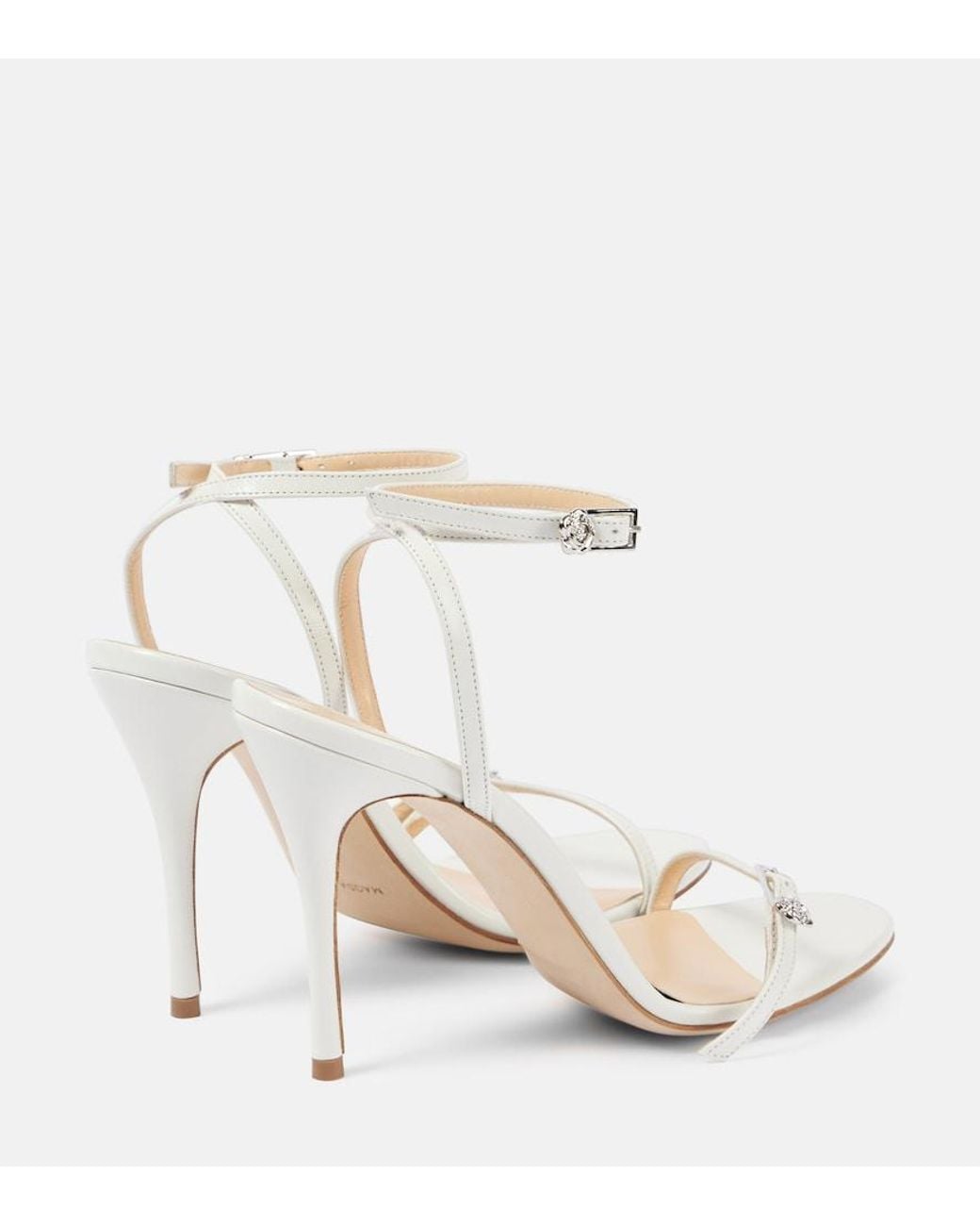 Magda Butrym White Leather Sandals