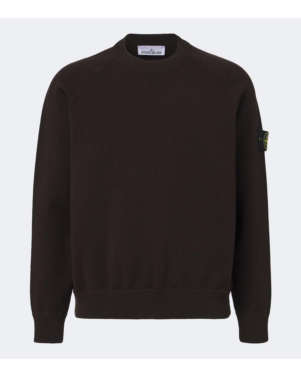 Stone Island Black Compass Badge Wool-Blend Sweater for men