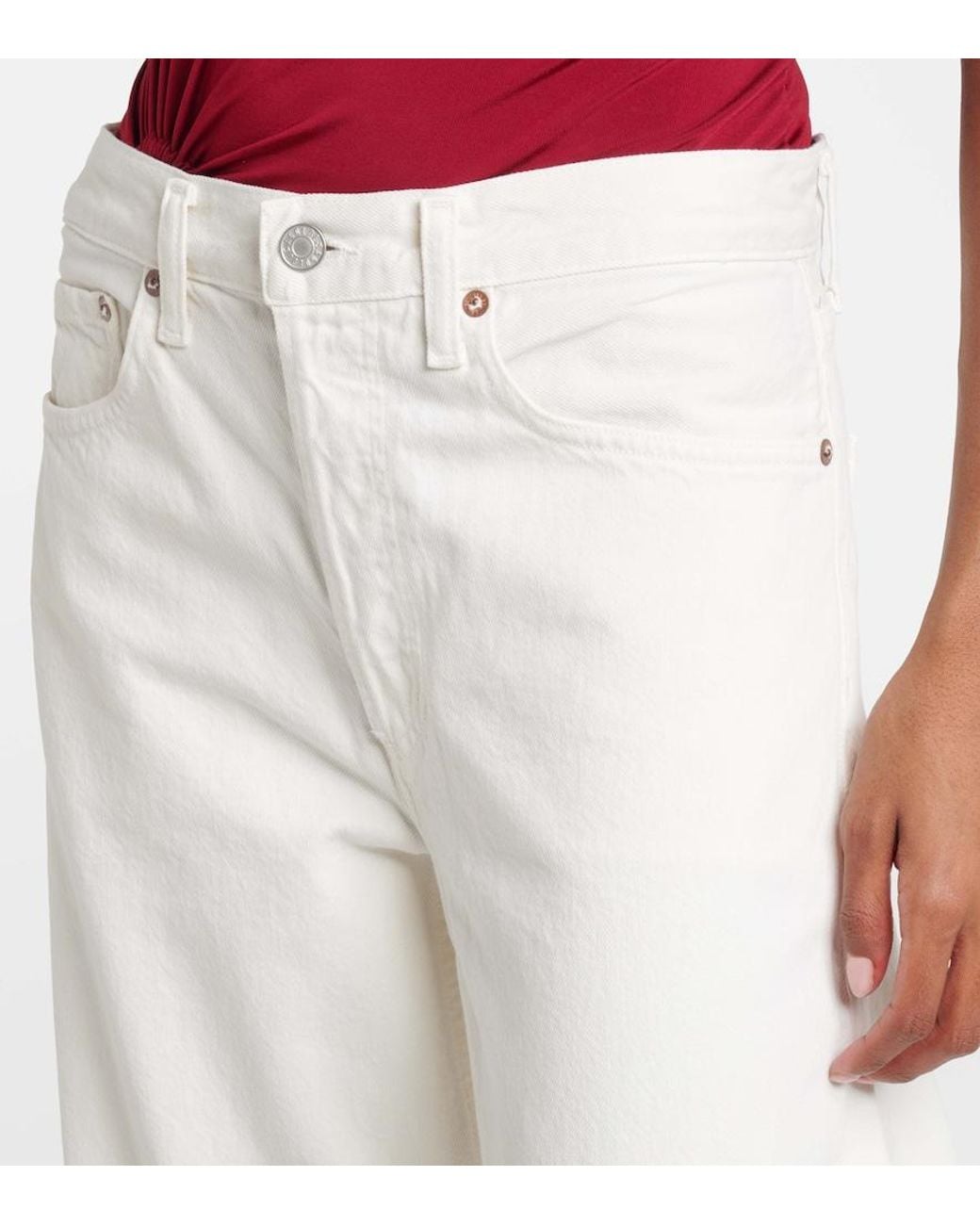 Jean Ample Arc 32 Agolde en coloris White