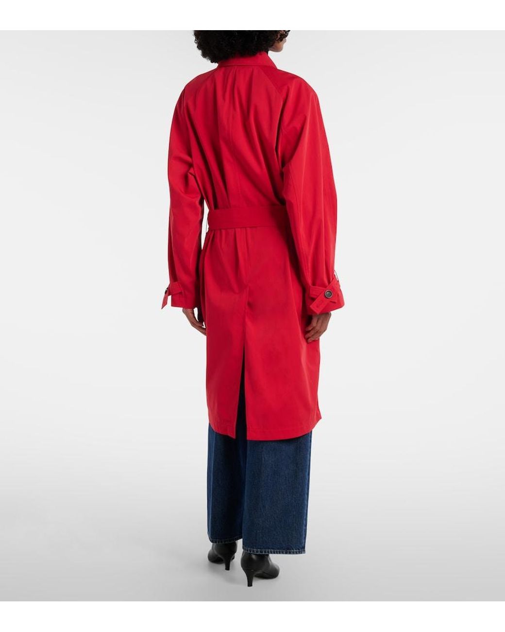 Totême  Red Cotton Trench Coat