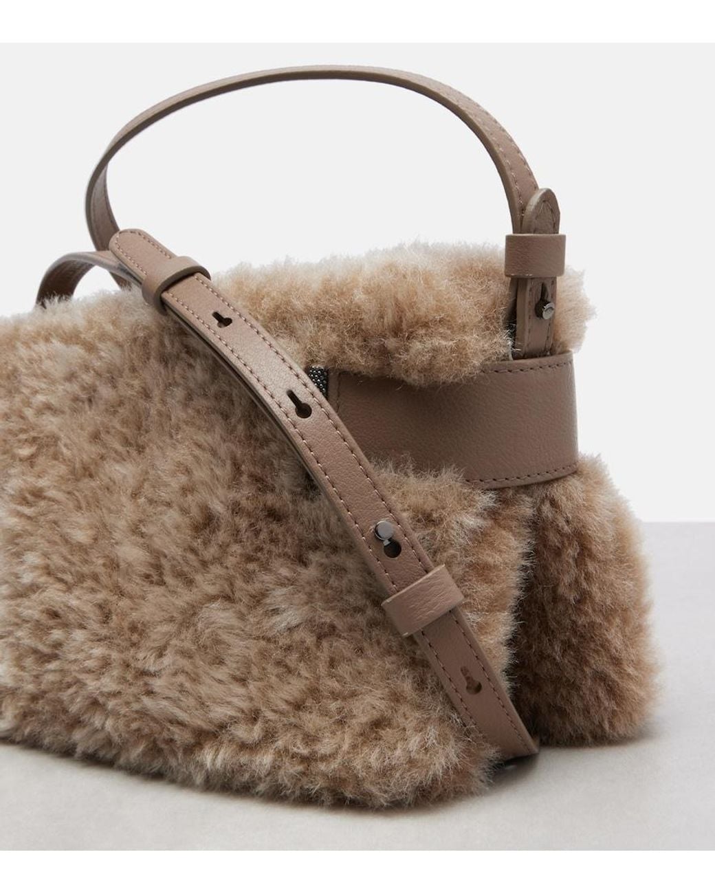 Clutch Small di Brunello Cucinelli in Brown