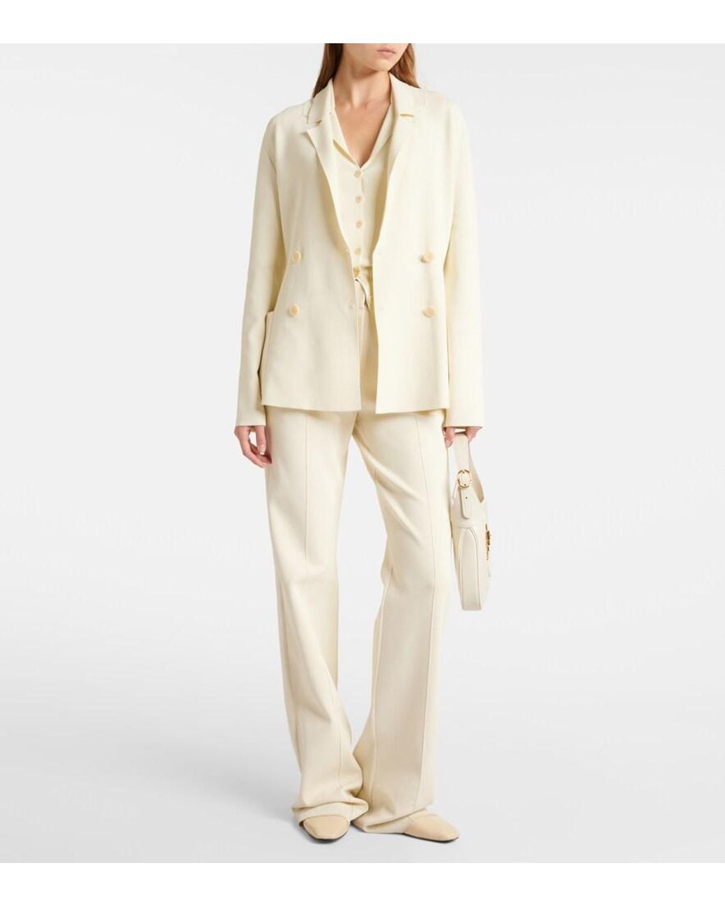 Joseph Natural Milano Double-Breasted Blazer
