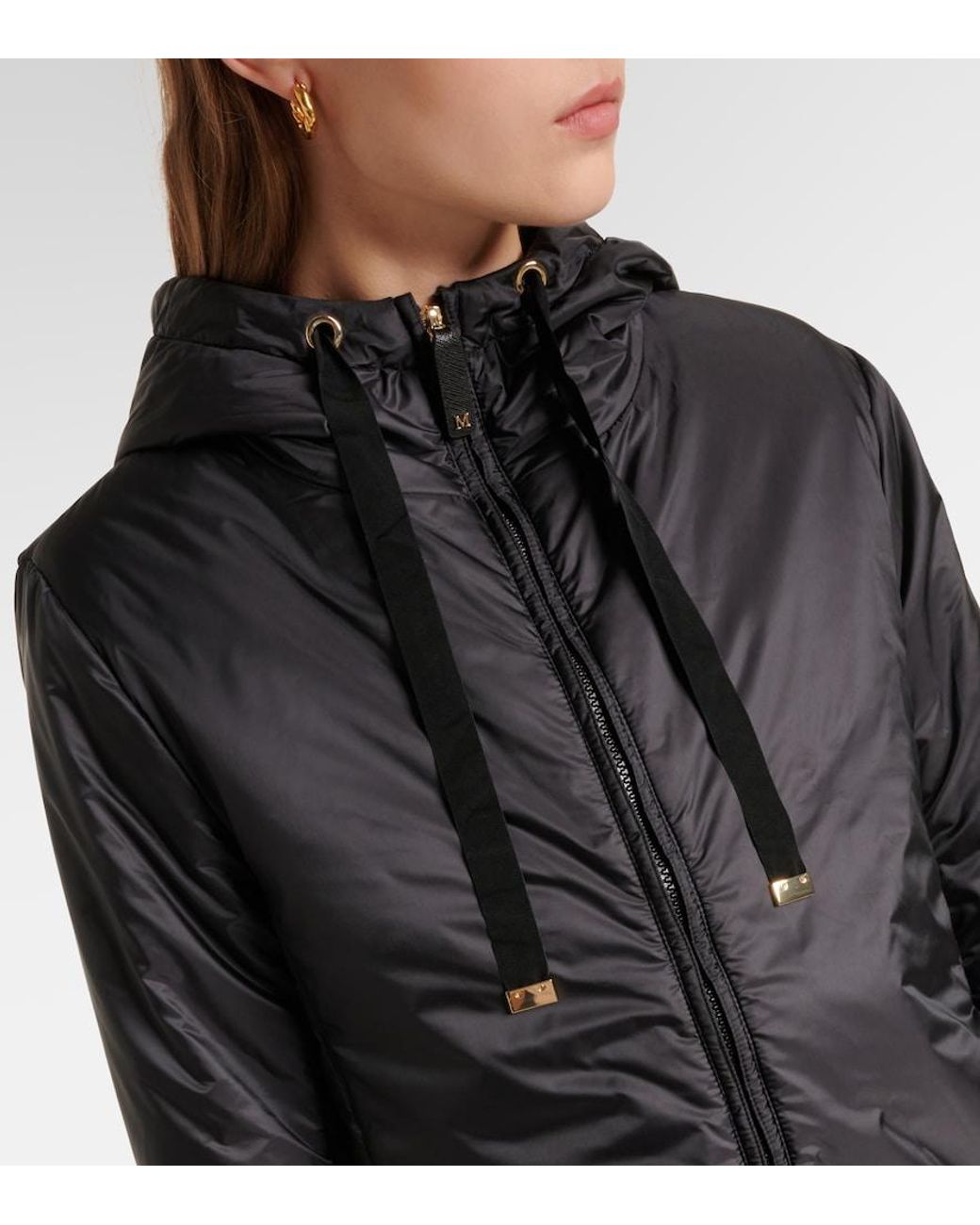 Max Mara Black The Cube Greenh Padded Jacket