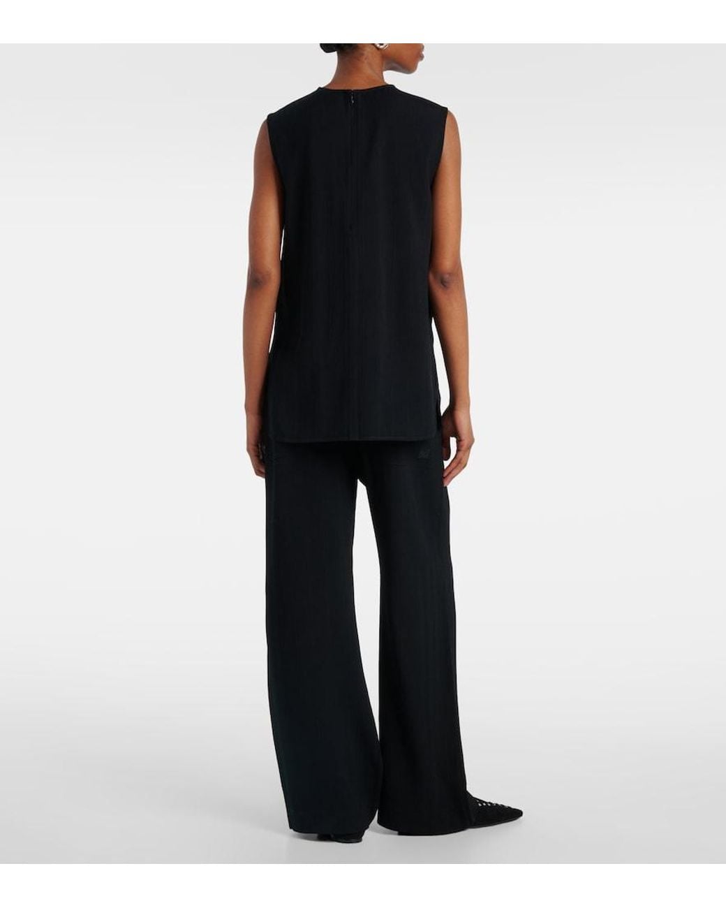 Totême Black Striped Top
