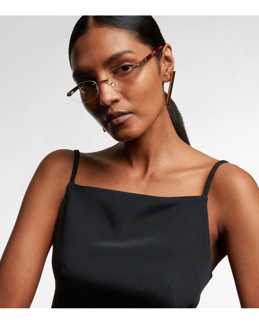 Cartier Metallic Signature C Oval Glasses