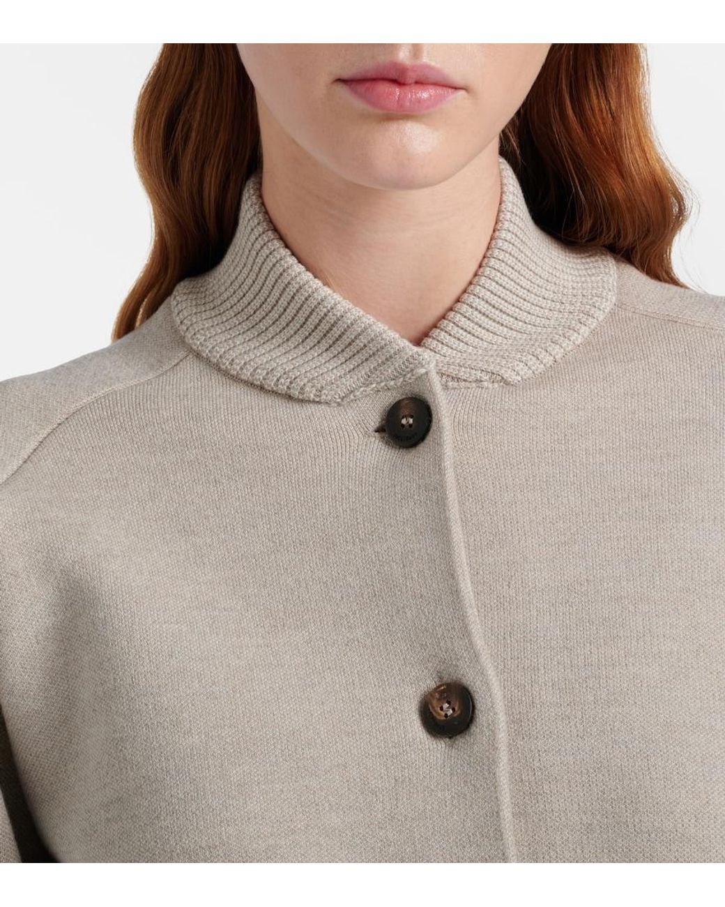Jacquemus Natural Lavande Wool-Blend Cardigan