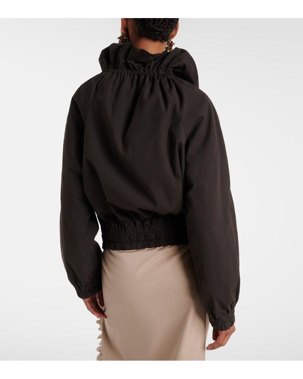 Chaqueta De Algodon Dries Van Noten de color Black