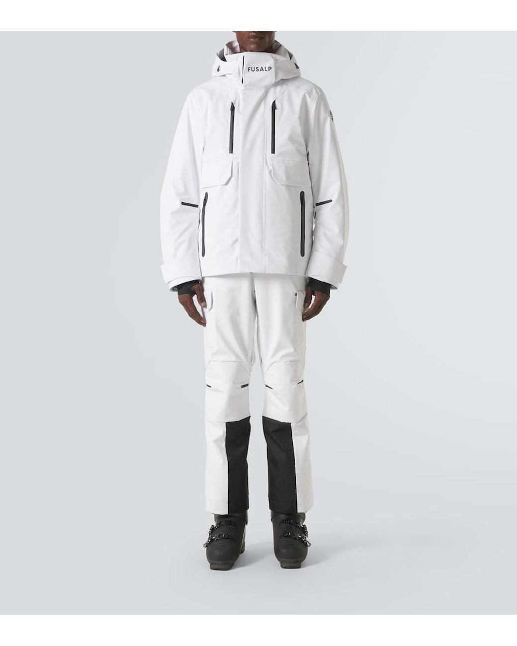 Fusalp White John Technical Twill Ski Jacket for men