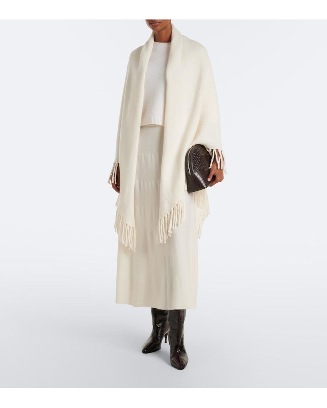 arch4 White Jackie Cashmere Sweater
