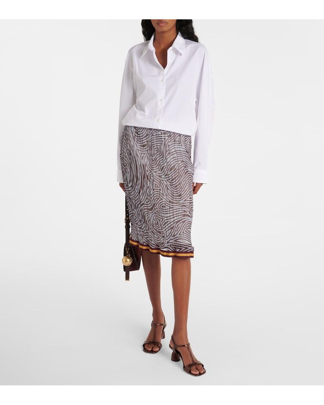 Dries Van Noten White Casio Cotton Shirt