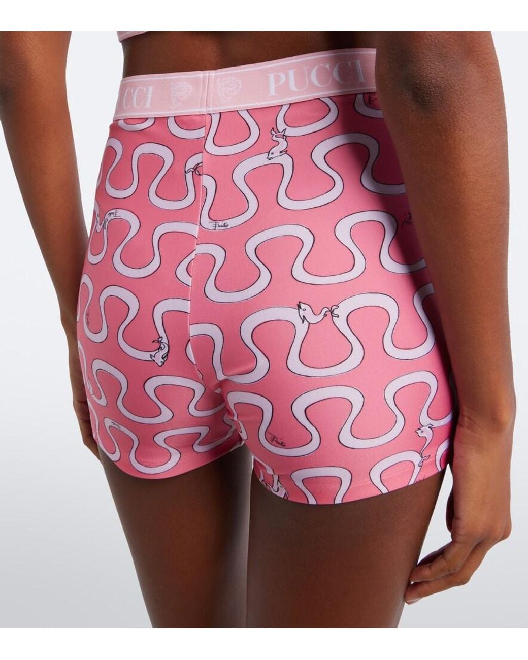 Emilio Pucci Pink Onda Jersey Shorts