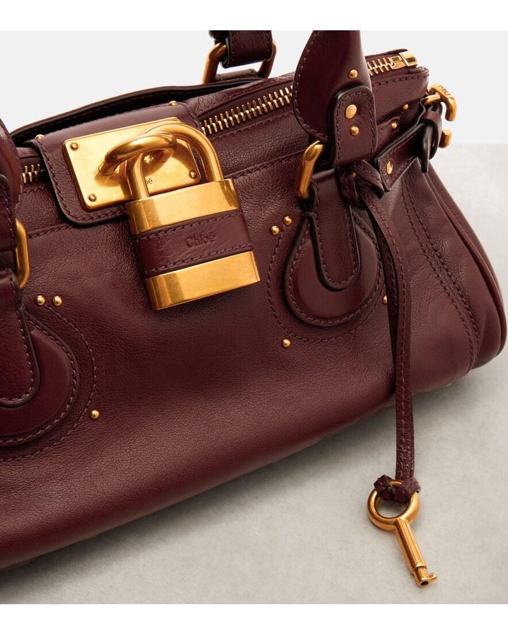 Chloé Brown Paddington Leather Shoulder Bag