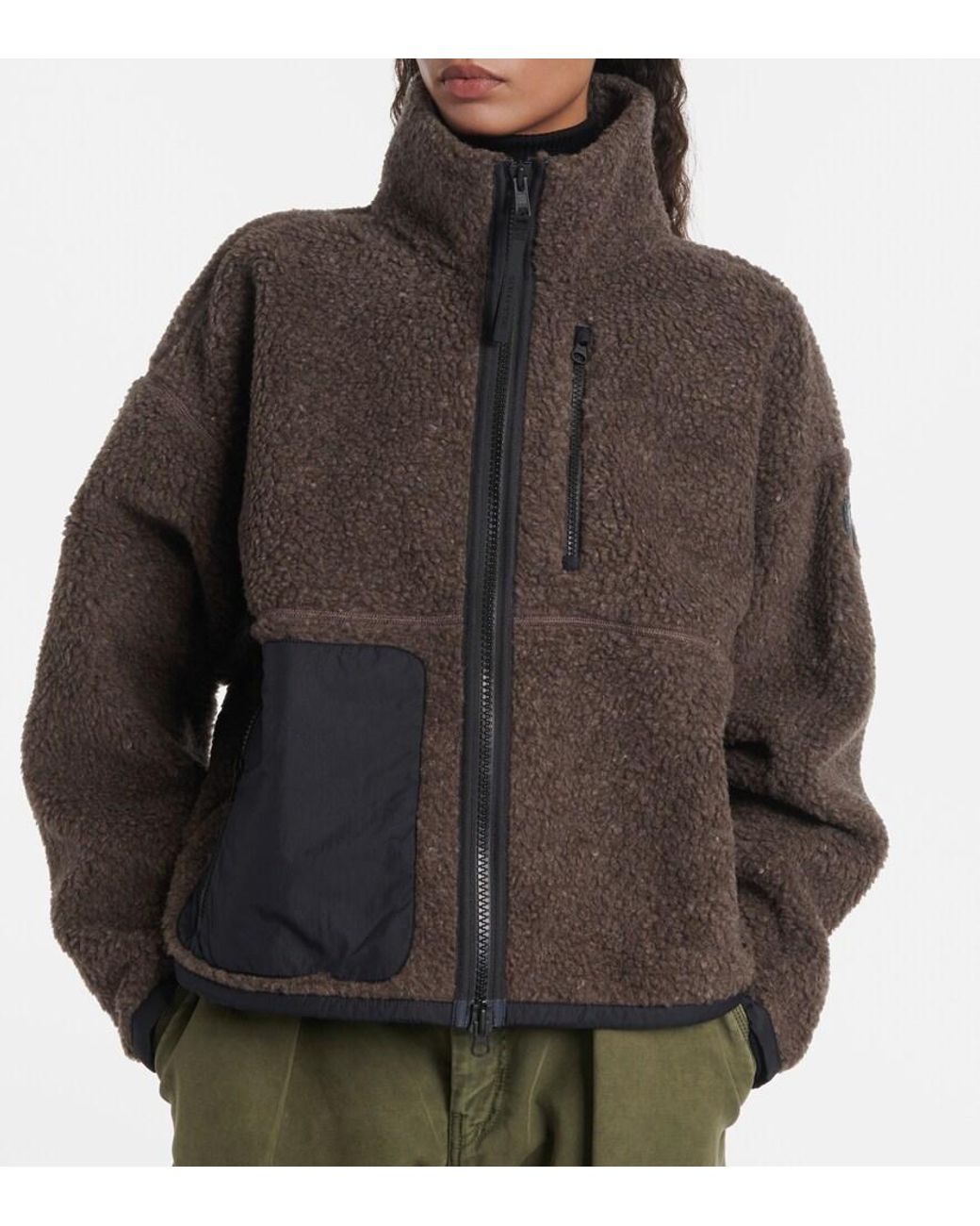 Canada Goose Brown Simcoe Wool-Blend Jacket