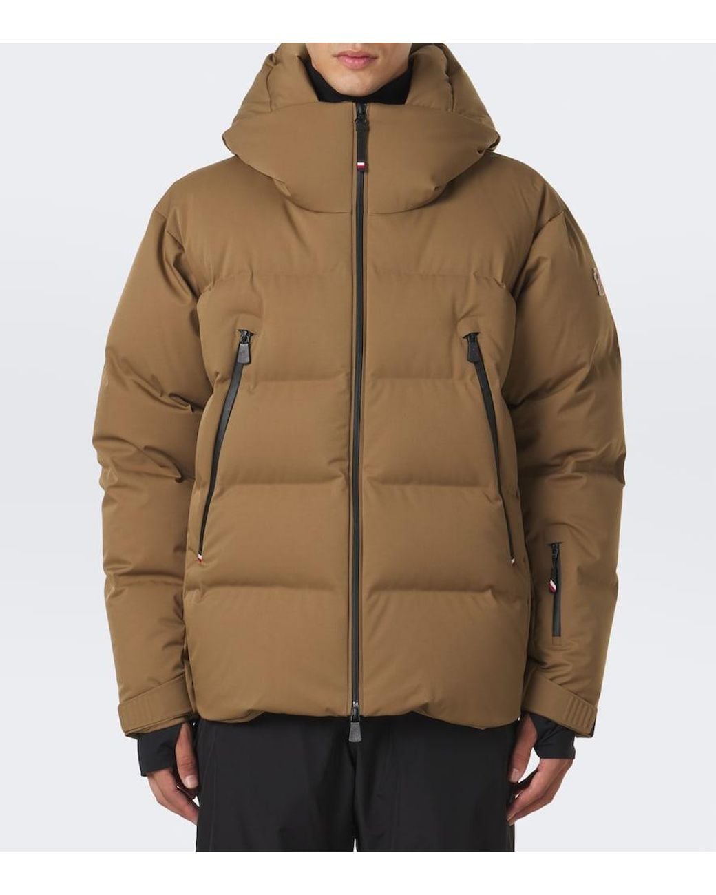 Moncler Brown Fellberg Hooded Ski Jacket for men