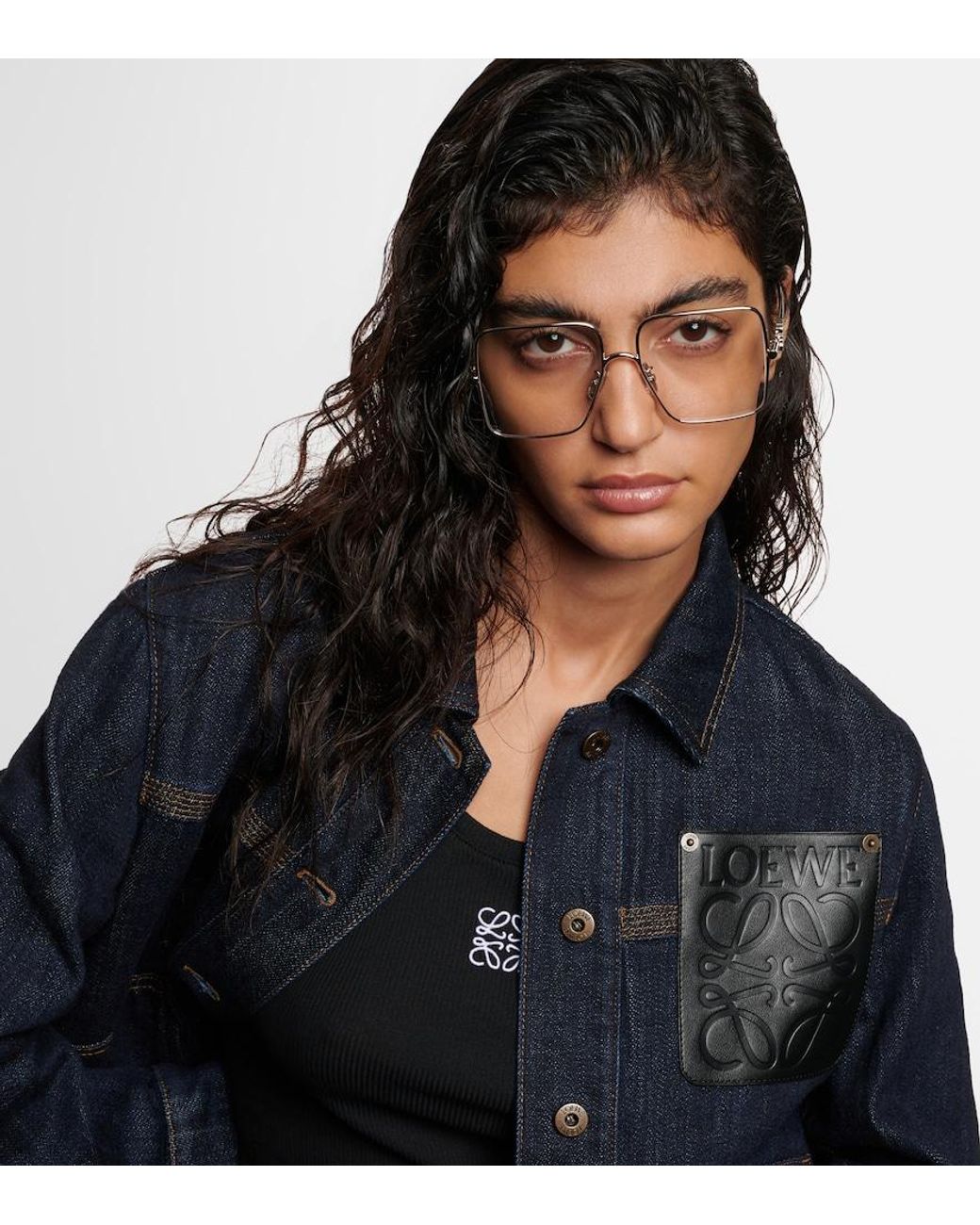 Loewe Natural Eckige Brille Anagram