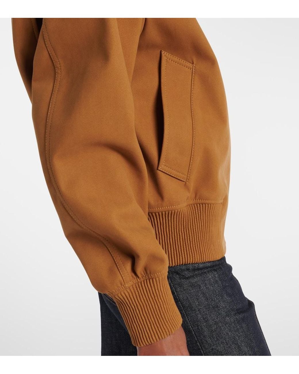 Stella McCartney Brown Cropped Blouson