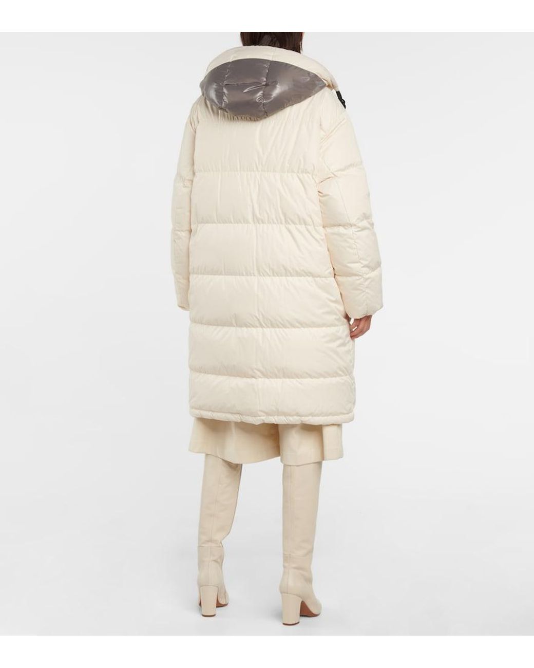 Moncler Natural Erysimum Hooded Down Coat