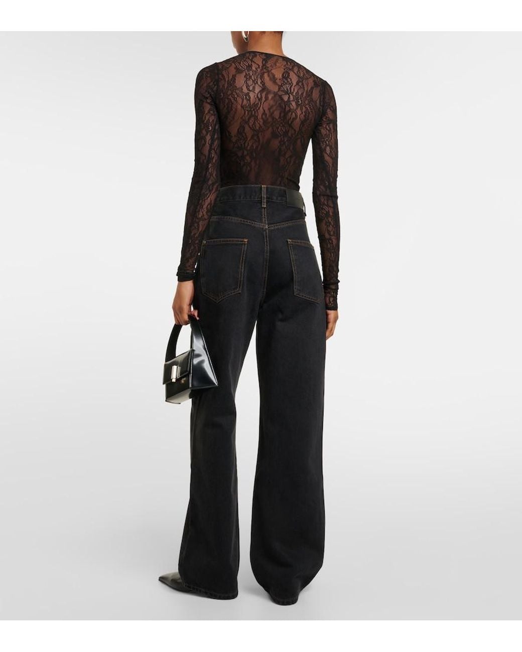 Wardrobe NYC Blue High-Rise Straight Jeans