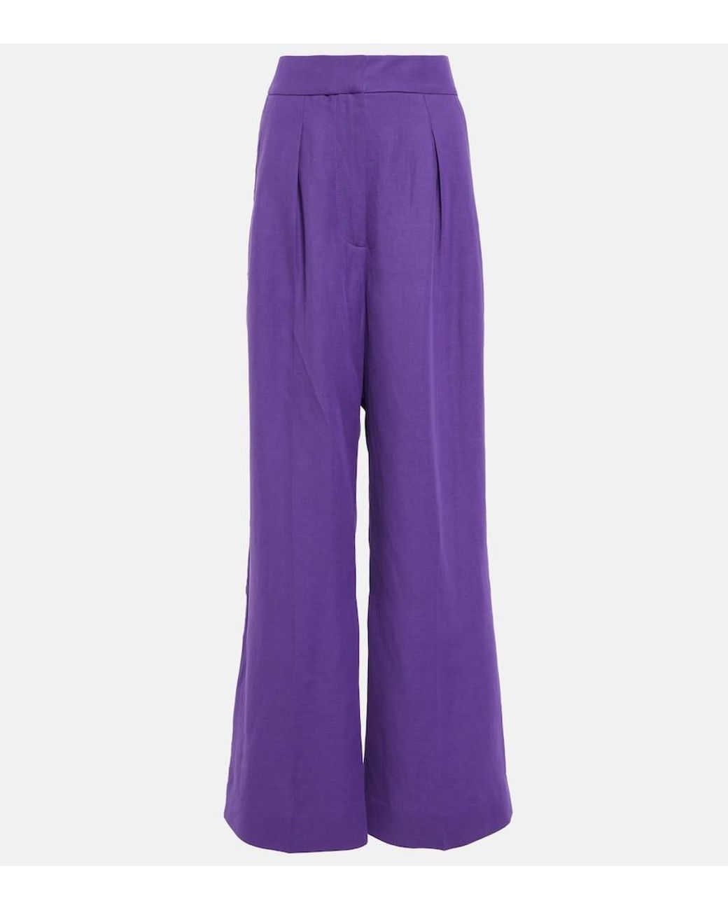 Jacquemus Purple Plidao Wide-Leg Pants