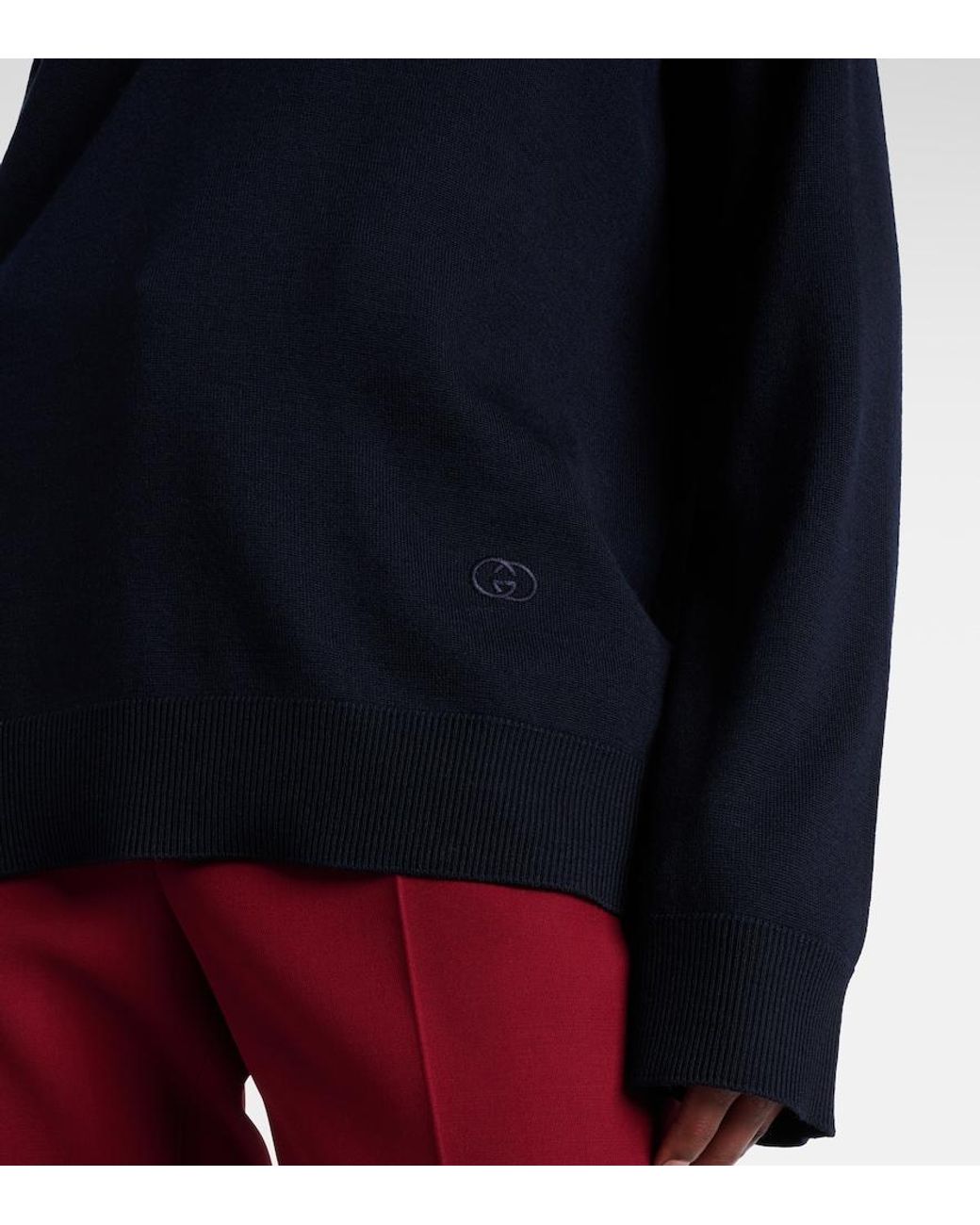 Gucci Blue Wool Sweater
