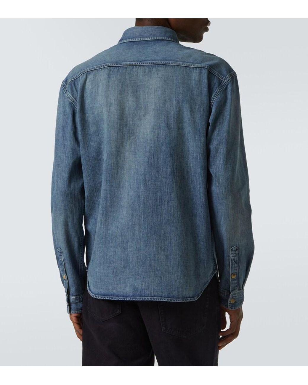 Saint Laurent Jeanshemd in Blue für Herren