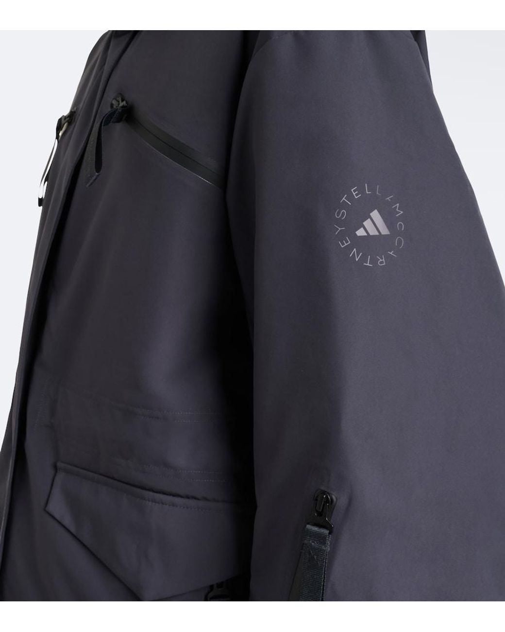 Adidas By Stella McCartney Blue Hooded Parka