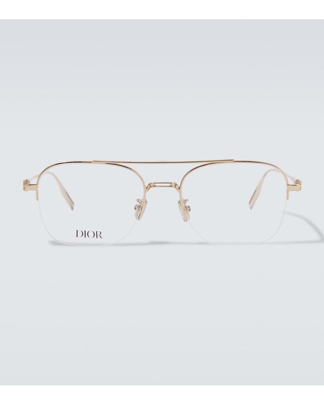 Dior White Neodioro S5U Aviator Glasses for men
