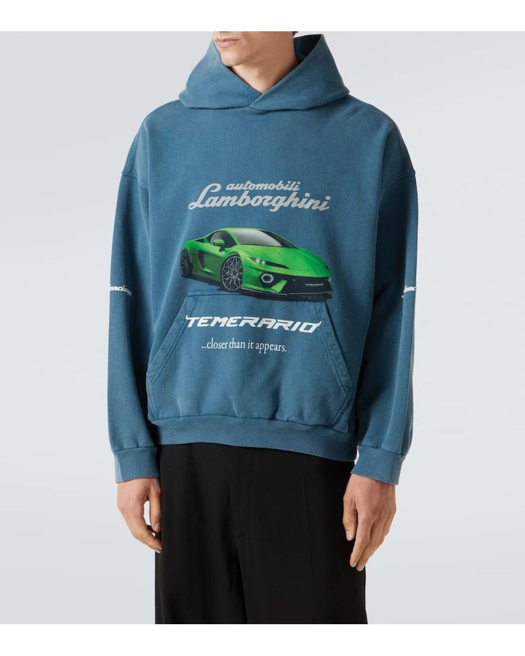 BALENCIAGA x Automobili Lamborghini 国内買付 Hoodie Balenciaga Men's Balenciaga x Automobili Lamborghini Printed