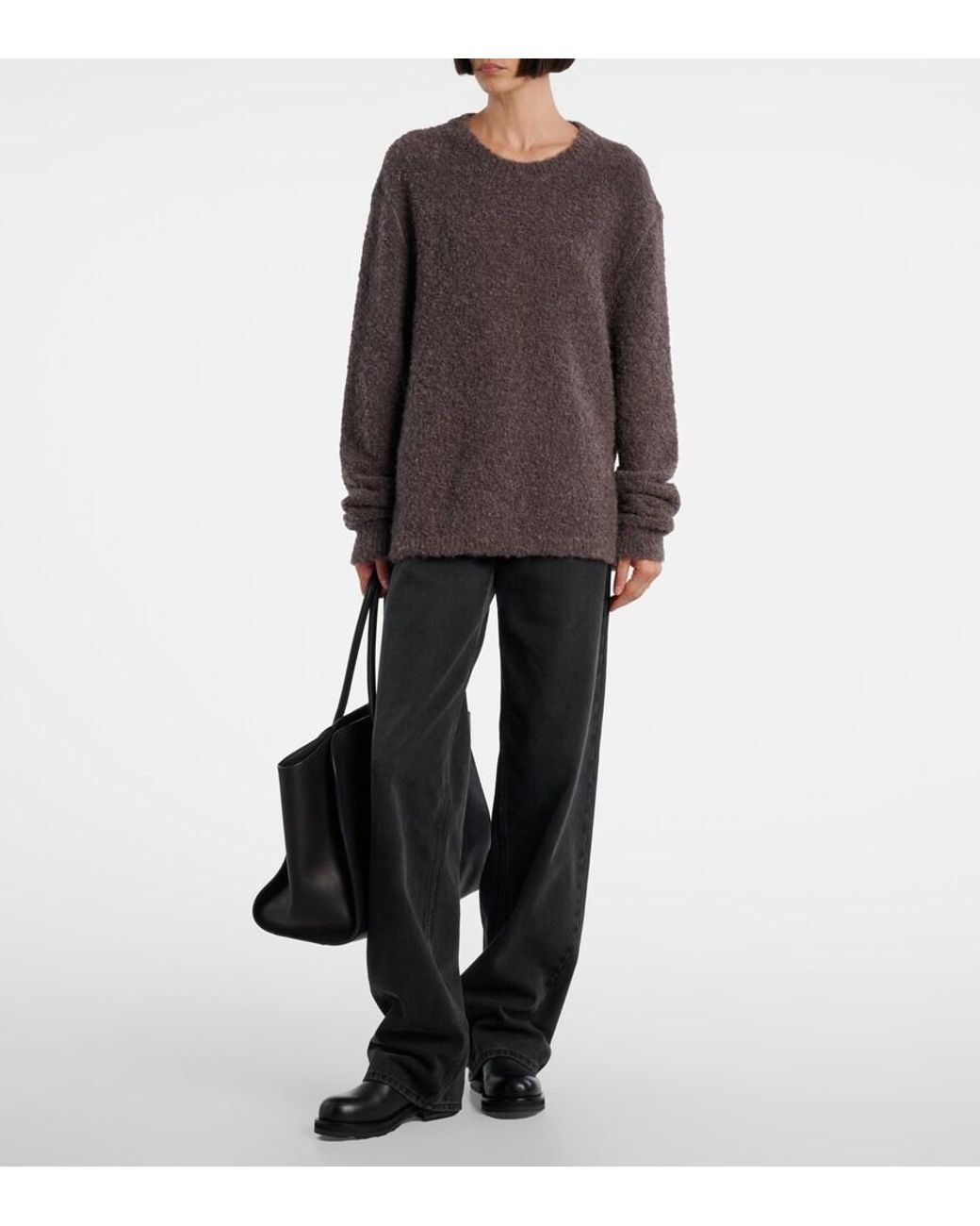 The Row Black Leather Chelsea Boots
