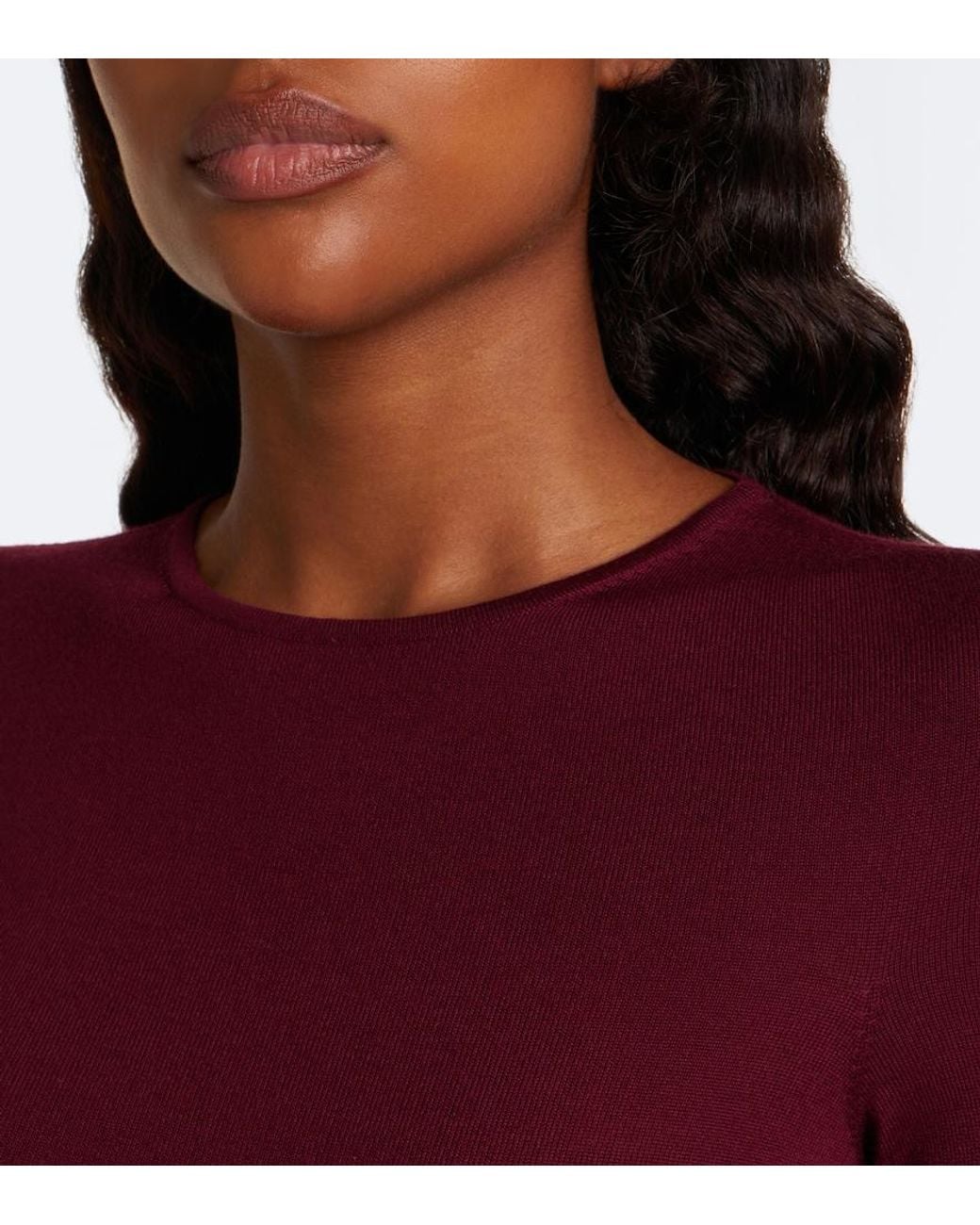 Alaïa Purple Wool Bodysuit