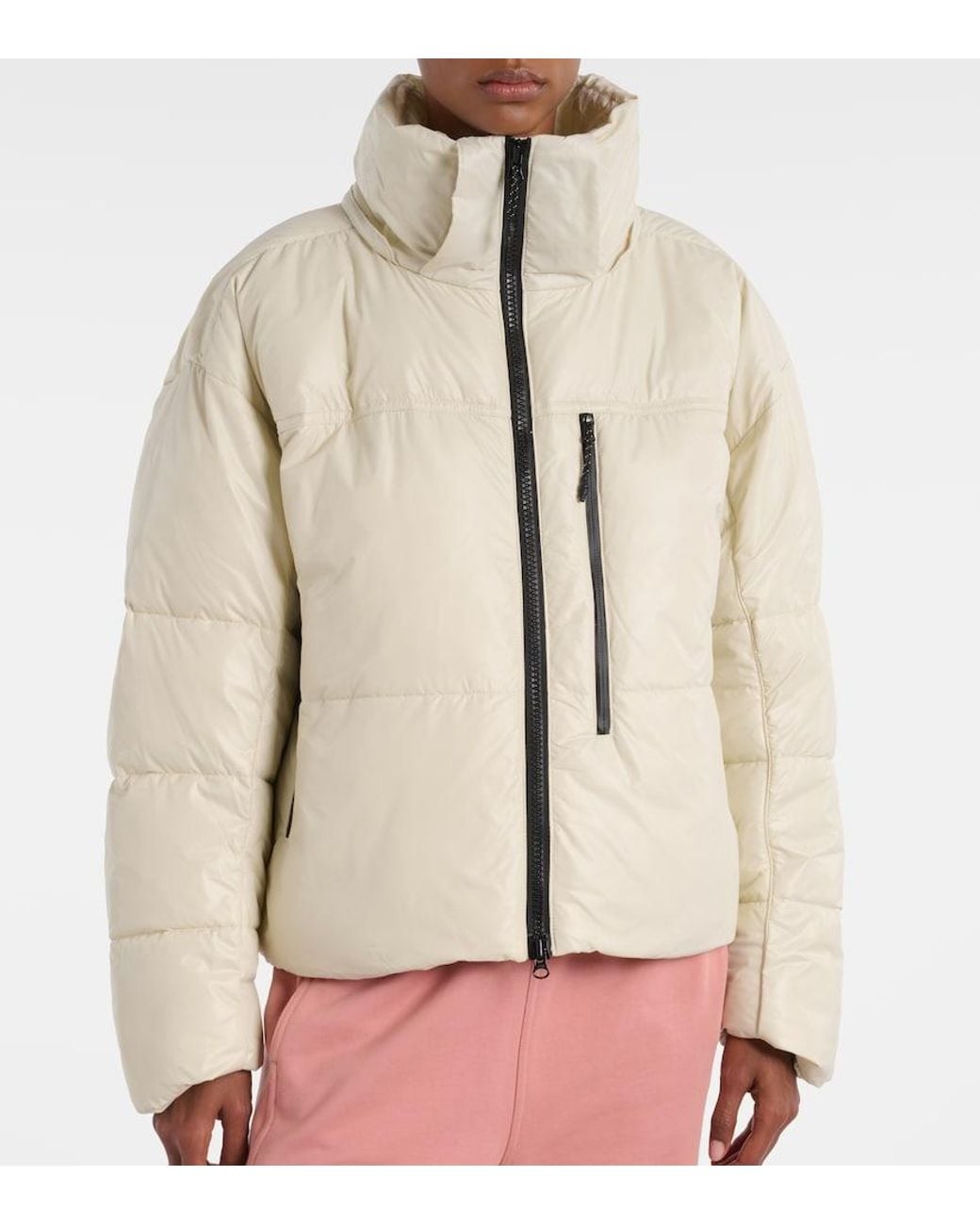 Adidas By Stella McCartney Natural Hooded Cropped Jacket