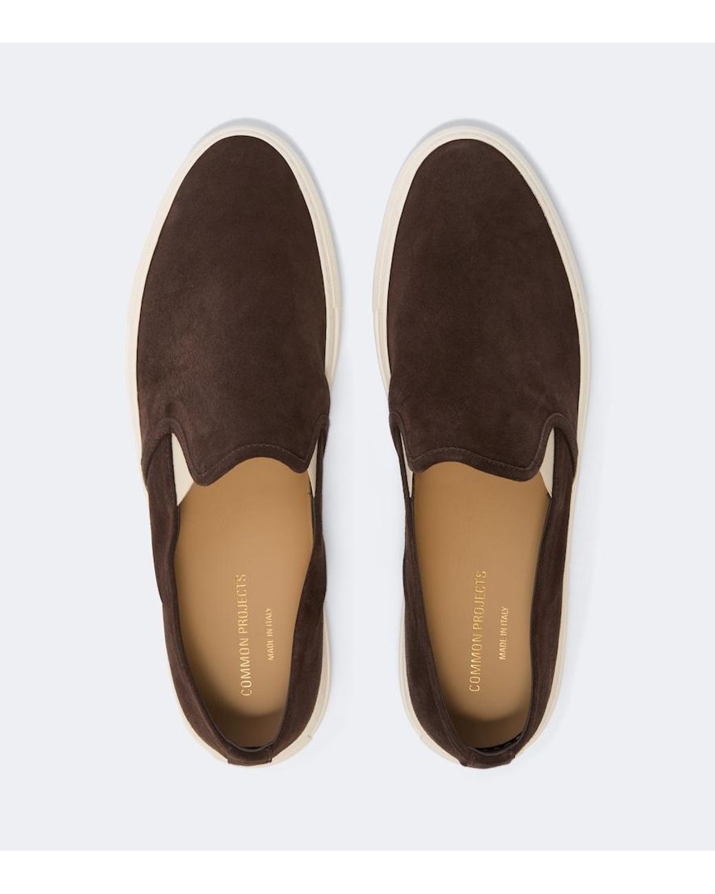 Common Projects Slipper Aus Veloursleder in Brown für Herren