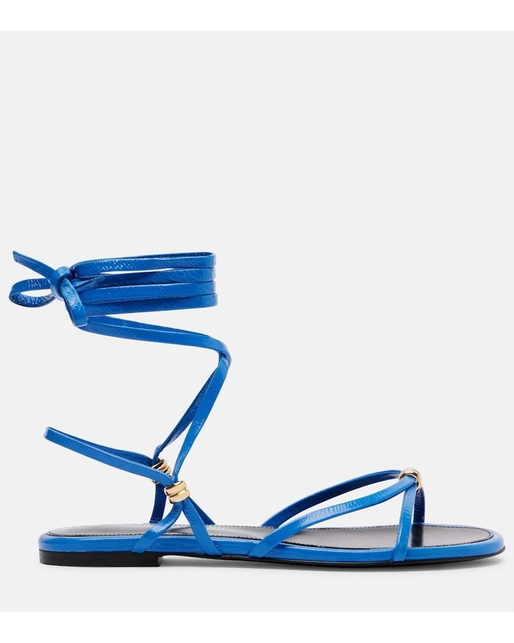 Proenza Schouler Blue Coil Leather Sandals
