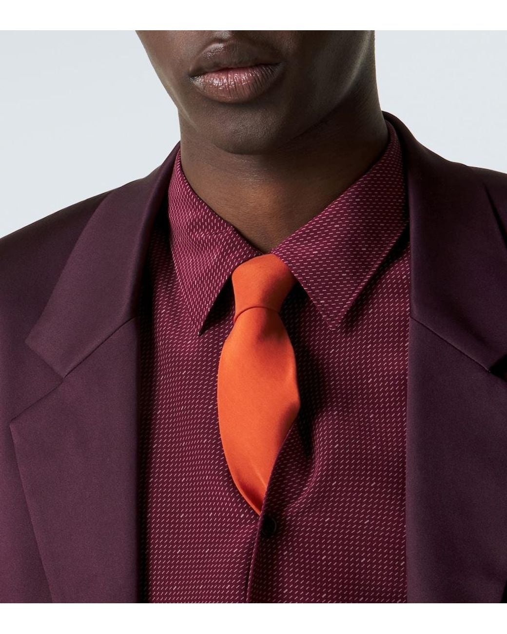 Cravatta di Saint Laurent in Orange da Uomo