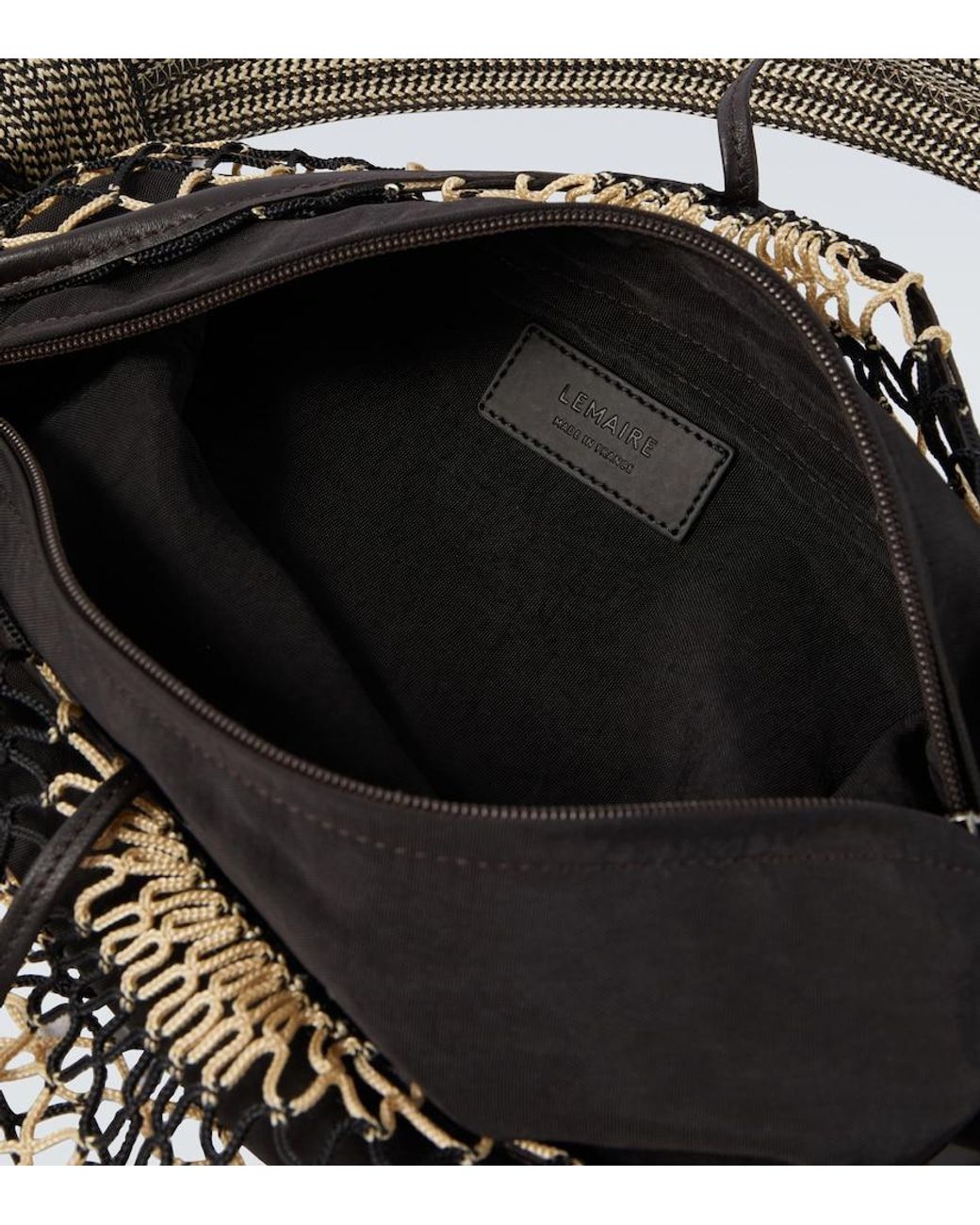Lemaire Black X Filt Fortune Croissant Shoulder Bag for men