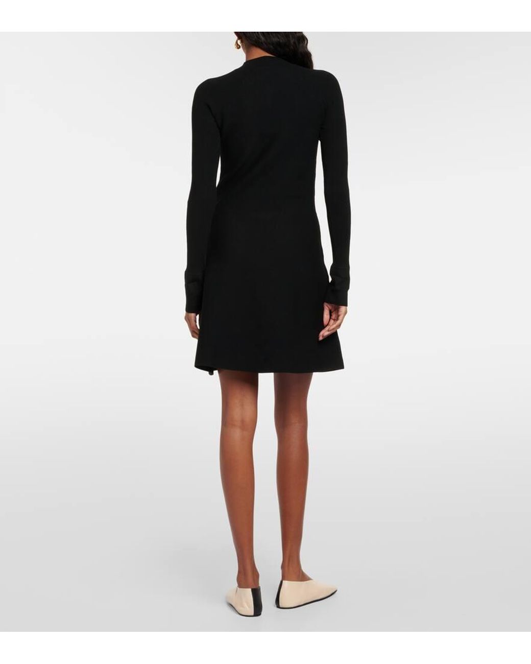 Max Mara Leisure Pireo Knit Minidress in Black | Lyst